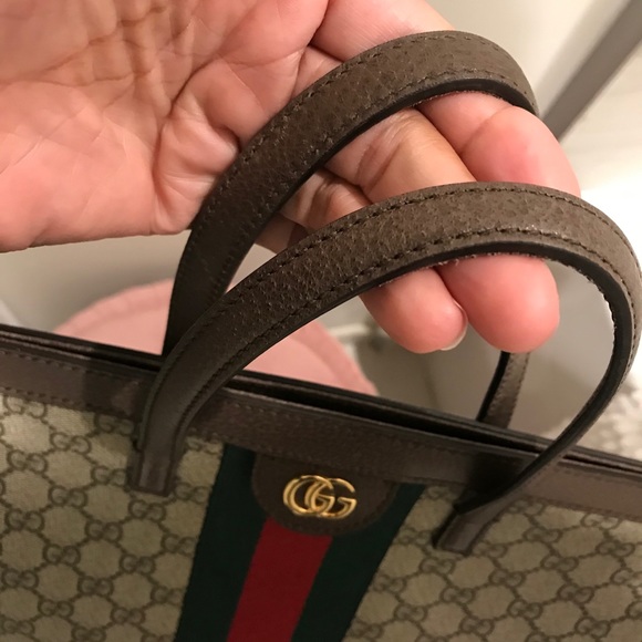 Gucci Large Monogram Structured Tote Handbag - Picture 10 of 16